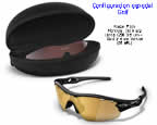 Oakley Radar Pitch Jet Black-G30 Iridium + Gold Iridium Vented especial Golf (09-691)